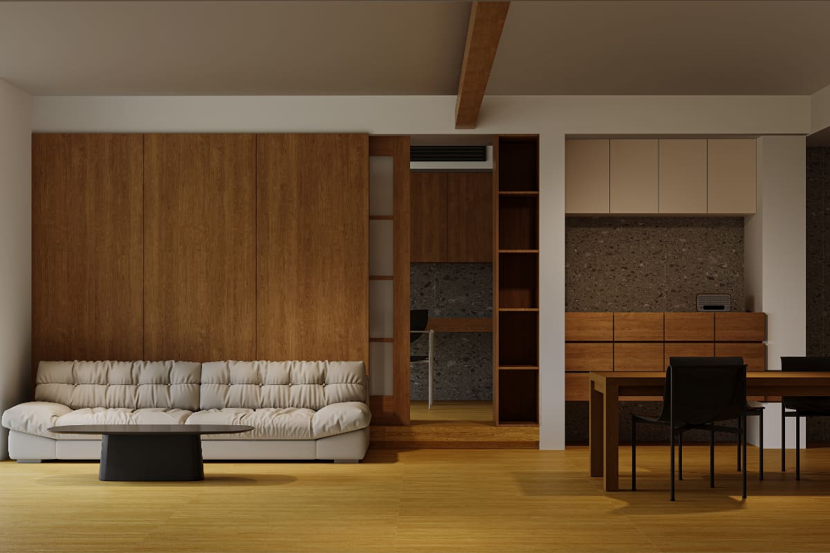 秋野原木效果圖